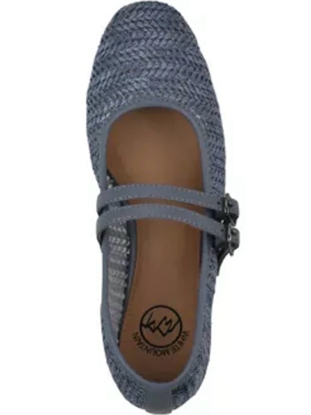 White Mountain NEW Bocage Mary Jane Ballet Flat SIZE 9.5 blue